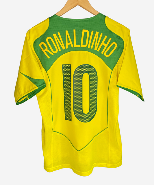 Brazil 2004 Ronaldinho Home Kit (S)