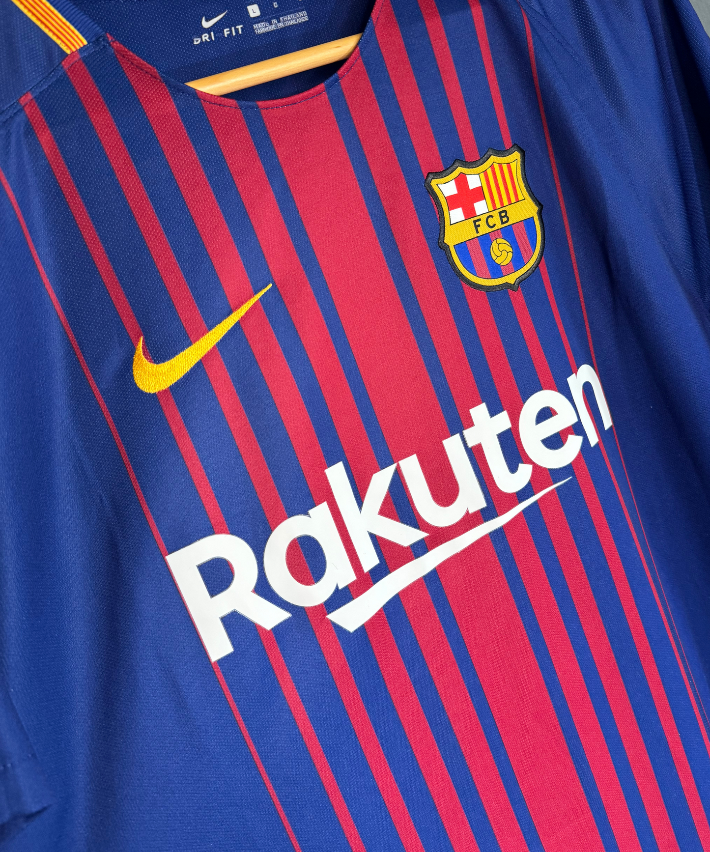 FC Barcelona 2017/18 Messi Home Kit (L)