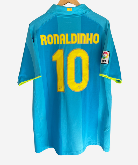 FC Barcelona 2007/08 Ronaldinho Away Kit (XL)